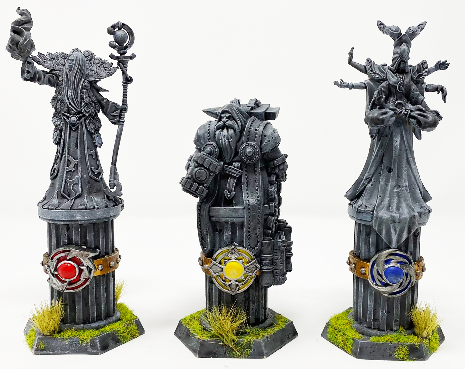 Statuen von Super Fantasy Brawl bemalen
